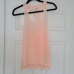 Nike peach running tank top size small